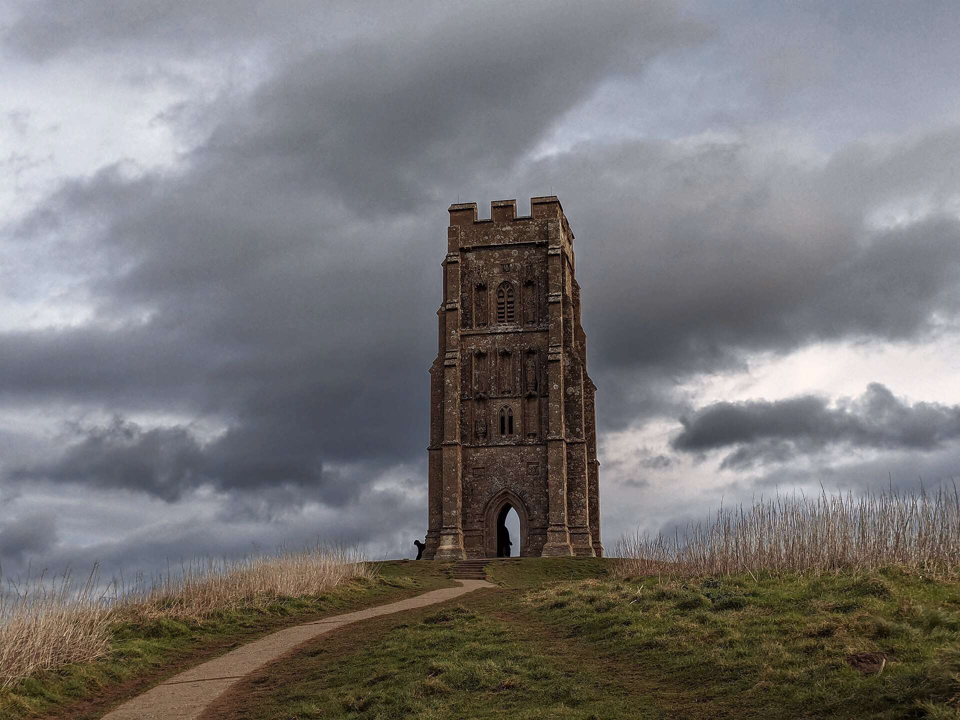 Glastonbury Tor and St Michael's tower